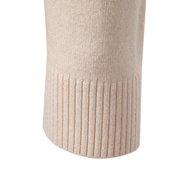 Herentrui met Hoge Hals, Casual Gebreide Pullover - Modecollectie Herfst/Winter 2025, Grote Maten Breigoed