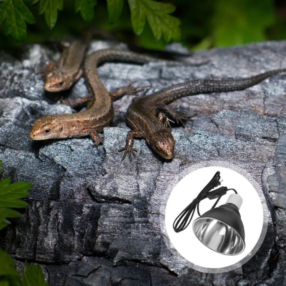 300W E27 Pet Light Bulb Bracket Black UVB Reptile Lamp Reptile Heating Lamp Spider Chick