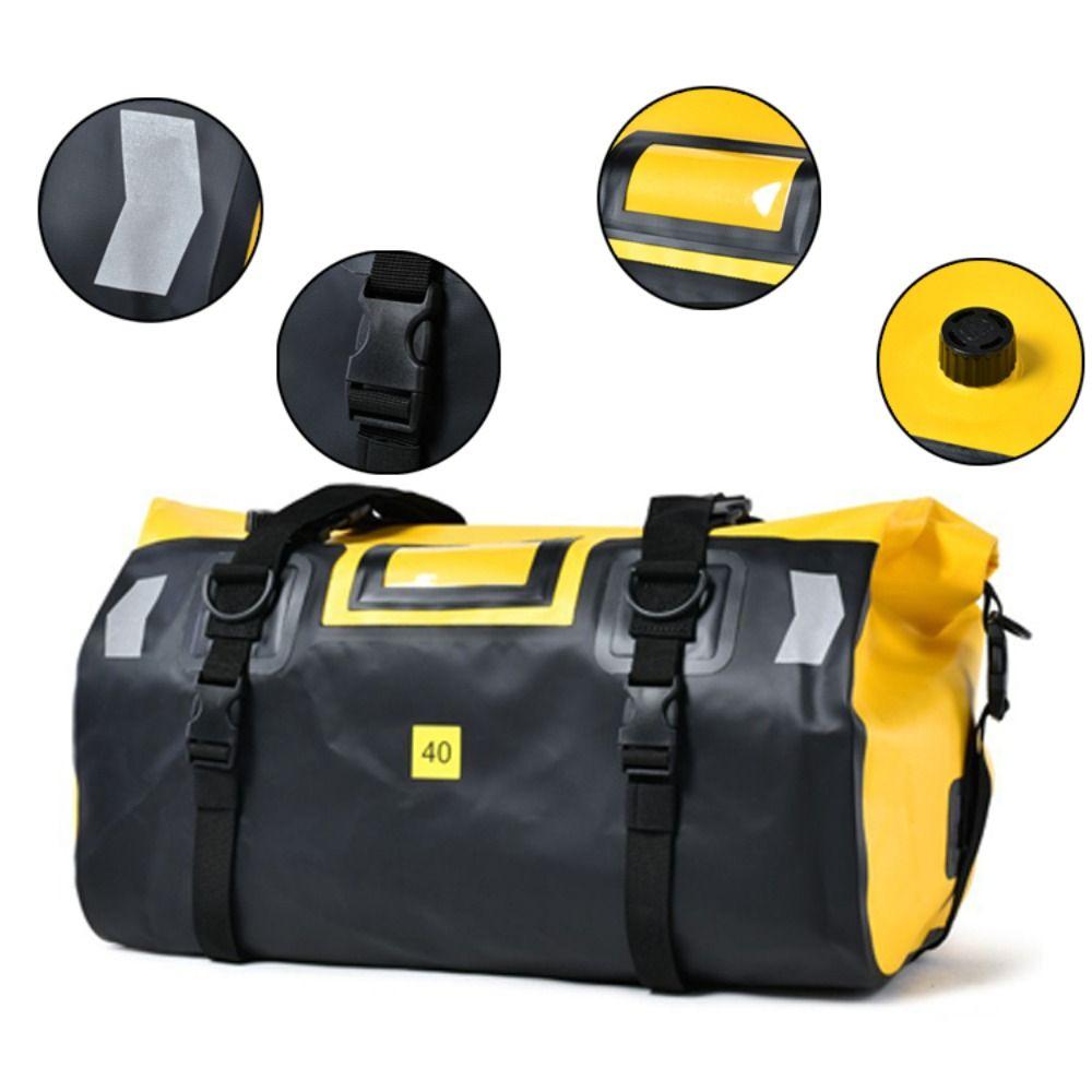 High-capacity Dry Bags Waterproof Durable Motorcycle Seat Bag Waterproof Tail Bag Travel