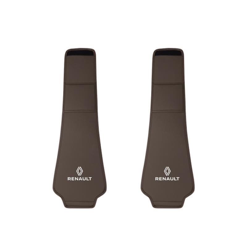 2026 Hot For Renault Hub Caps 2Pcs Leather Car Seat Headrest Protective Covers Accessories For Renault Clio Kadjar Megane Espace