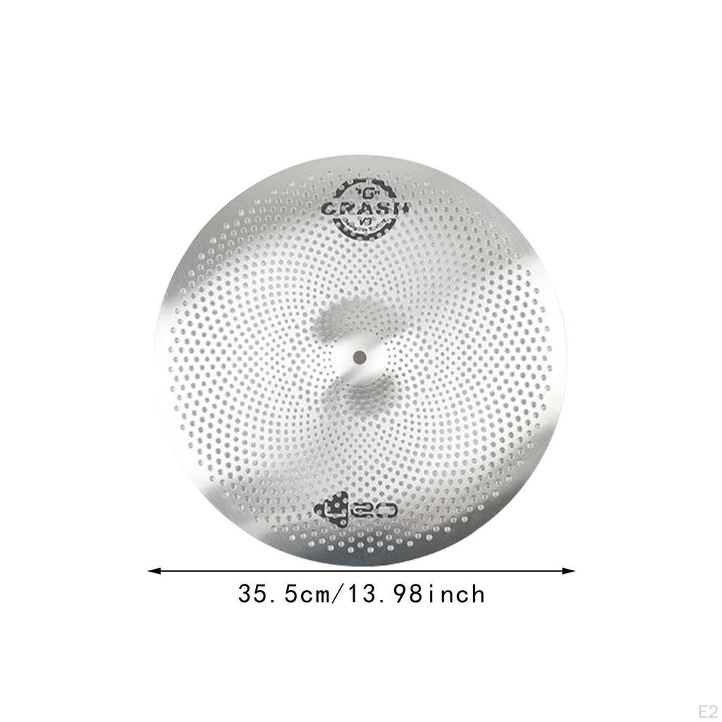 Lavvolum cymbal, stille cymbal, trommeslagerøvelse, cymbal, mute for nybegynnere