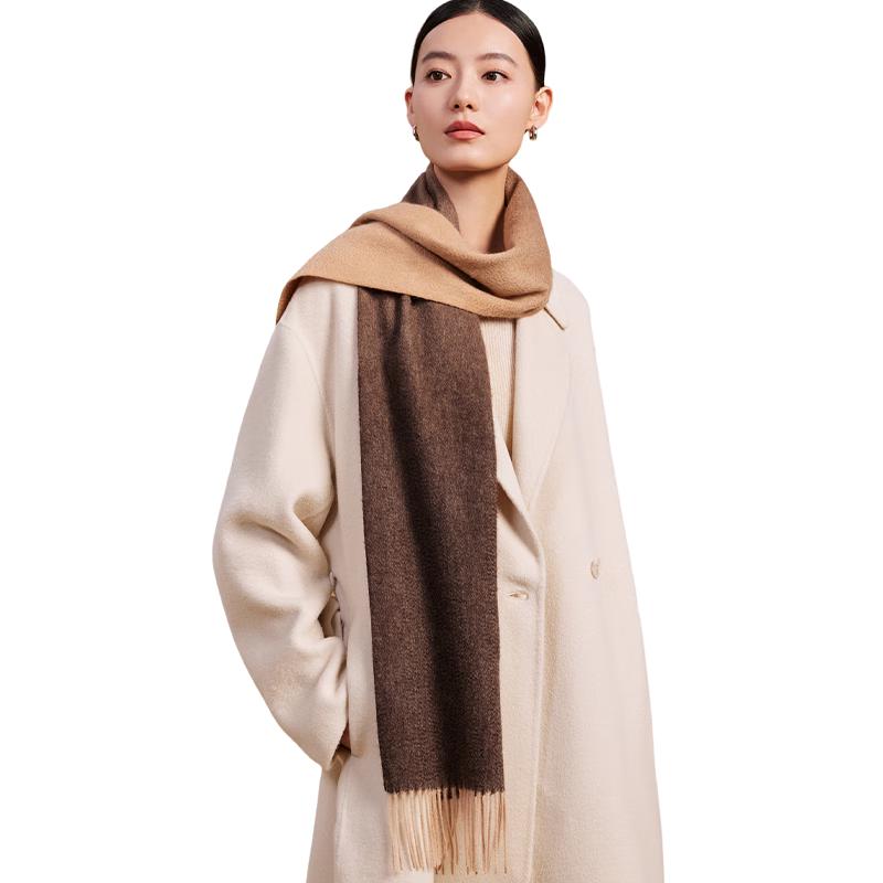 

Unisex 100% Wool Gradient Scarf & Shawl 180x30cm