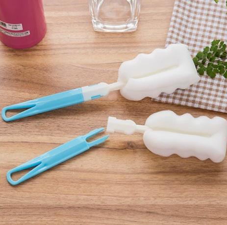 Cup Cleaning Brush with Sponge for Kitchen, Dish and Bottle for Glasses and Mugs