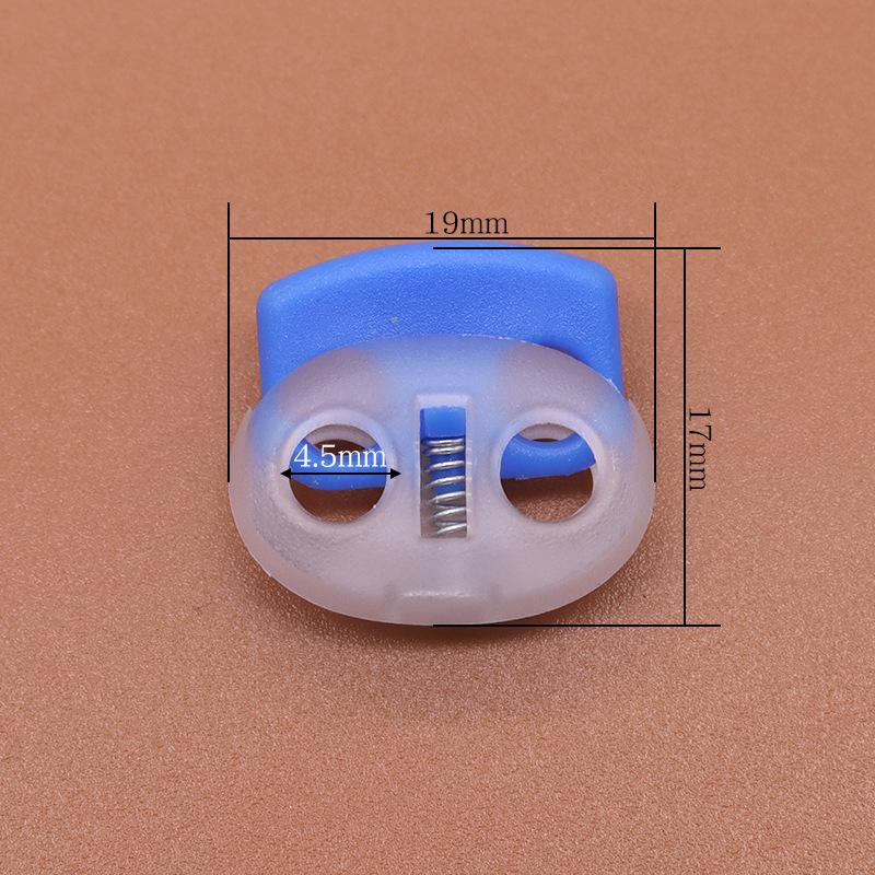 Colored Plastic Button Spring Buckle, Down Jacket Hanging Bell Rope Buckle, Rope Stop Rope Wear Rope Buckle, Pig Nose Buckle Elastic Adjustment Buckle