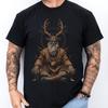 Maglietta Cernunnos: Maglietta Dio Pagano Celtico | Maglietta Wiccan Divinità Cornuta | Abbigliamento Spirito della Natura Druidico