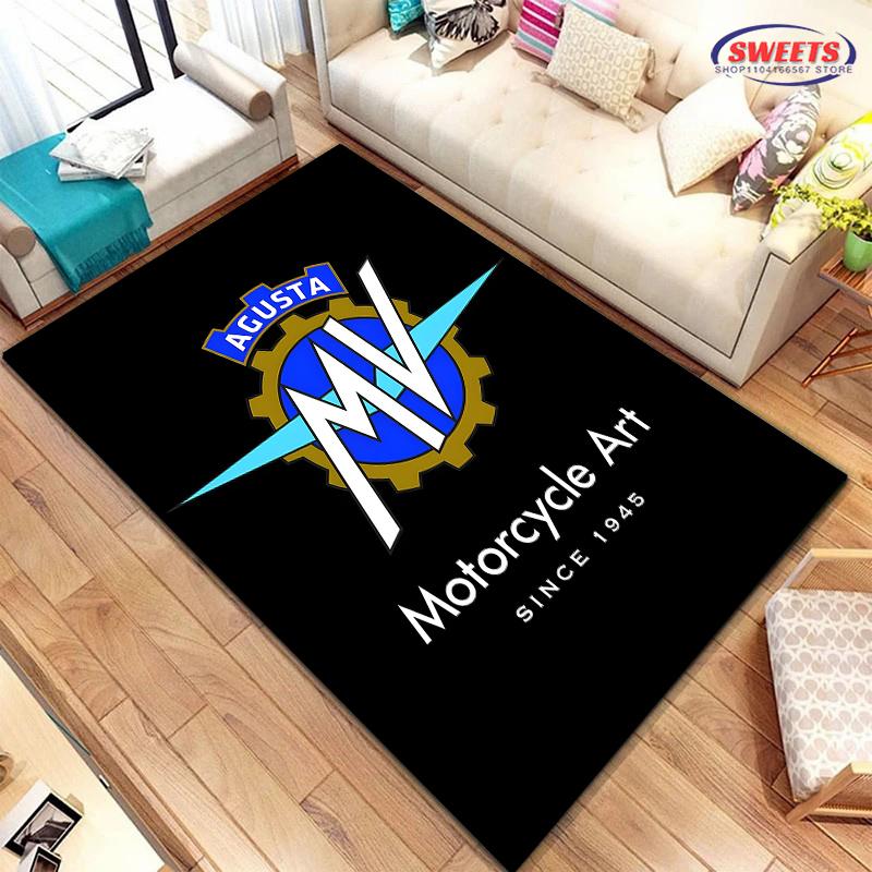 

3D Printing Motorcycle Theme Carpet Living Room Bedroom Sofa Computer Study Mat Non-slip Door Mat Birthday Rug Gift Fast Arrive 40x60cm (16x24in)