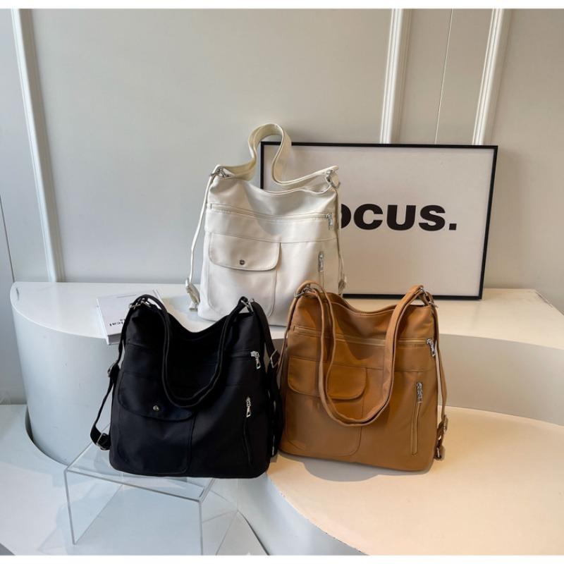 Large Capacity Tote Bag for Women 2025 New Multi-Pocket Single Shoulder Bag Simple and Versatile Commuter Bag for Women