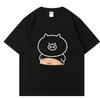 Fettes Schwein Sommer Spaß Niedlich Einfach Kurzarm T-Shirt Lässig Rundhals Männer und Frauen Gleicher Stil