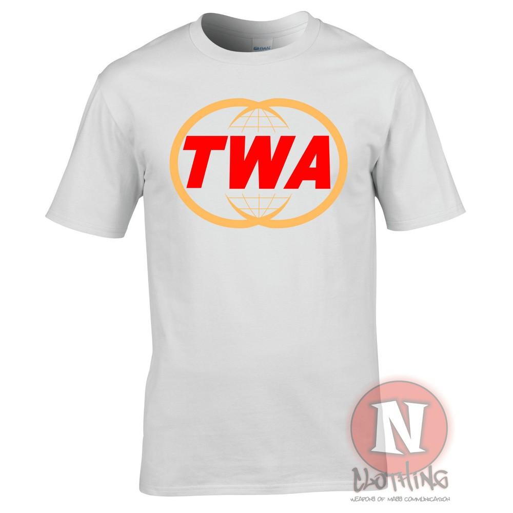 Twa Logo TShirt Trans World Airlines Classic Retro Airline Tee Air Cabin Crew S