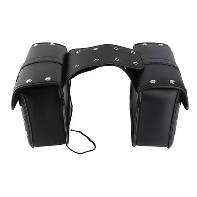 1 Paar Motorrad-Satteltaschen, stilvolle Seitentaschen aus PU-Leder, universeller Gepäckaufbewahrungs-Organizer