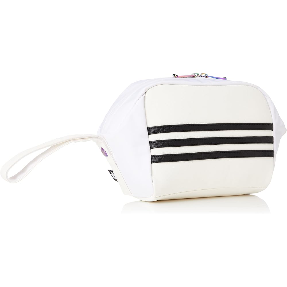 [Adidas Golf] Three Stripes Pouch V5016 Women's White/Black