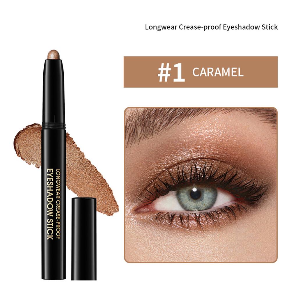 Shiny Cream Eyeshadow Stick, Long-lasting And Not Prone To Smudging. It Has A Glossy Highlighting Effect. Smooth Texture. Bright Colors