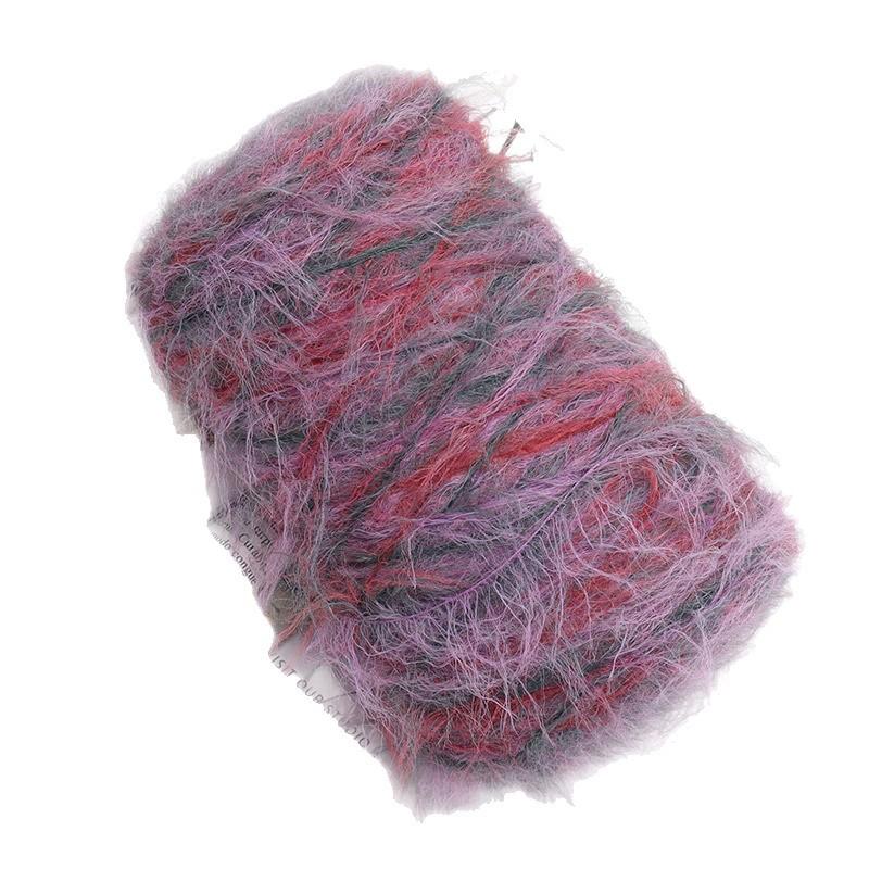 8cm Faux Mink Long Fur Hand Knitting Yarn DIY 500g Solid Color Soft Skin-Friendly Handmade Knitted Shawls Scarf Hat Yarn