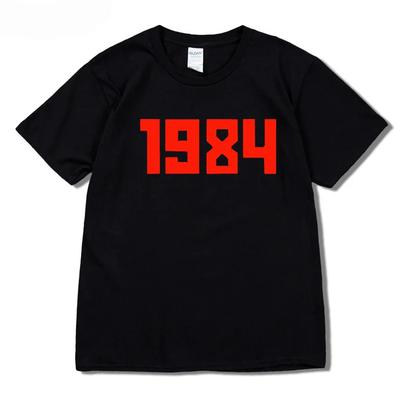 2024 Gloednieuw 1984 Rode Letters Print Mannen Vrouwen T-shirts Casual Katoen Hipster Grappig t-shirt Voor Unisex Hip Hop Tops Tee
