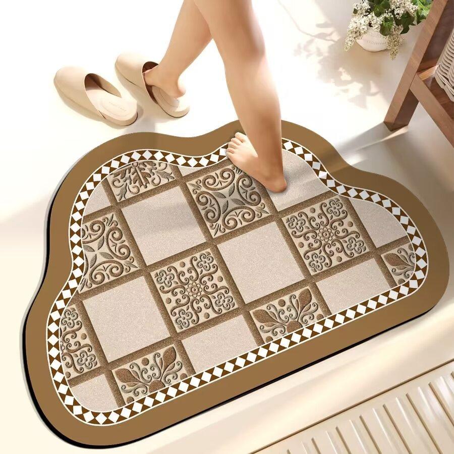 Diatom Mud Foot Pad, Fast Drying, Anti Slip, Absorbent, Easy To Cut, Easy To Care for Bathroom Entrance Door