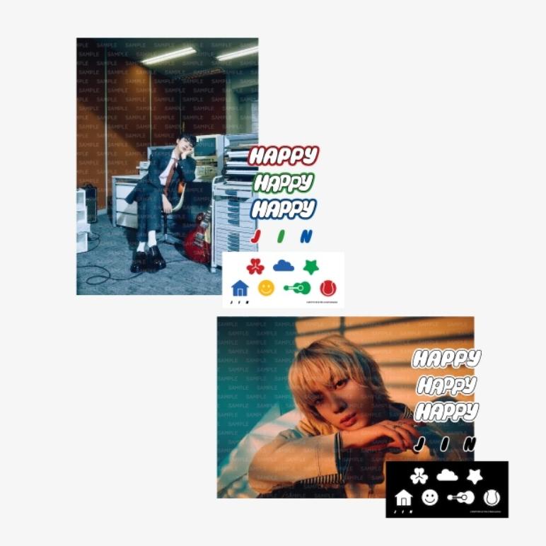 BTS Jin HAPPY Poster- und Stickerset