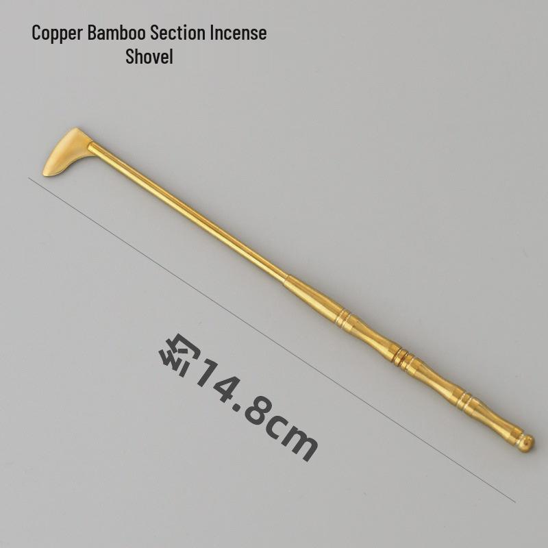 Brass Incense Ceremony Tool Set: Burner, Ash Spoon, Brush, Seal & Print - 7-Piece Starter Kit