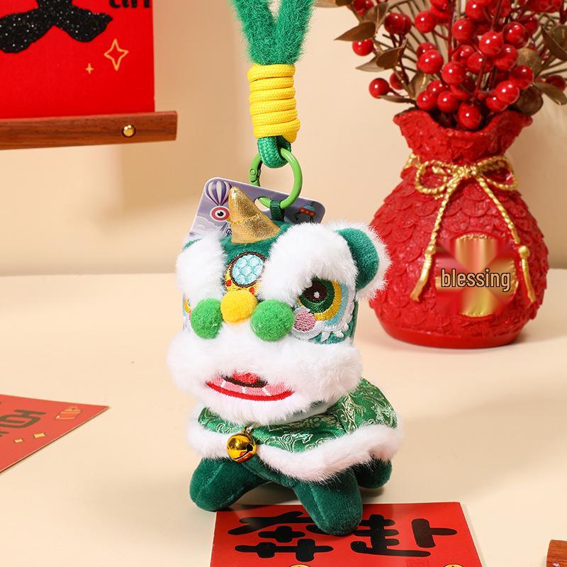 2026 New Year Spring Festival Lion Plush Ornament – Coin Purse & Pendant