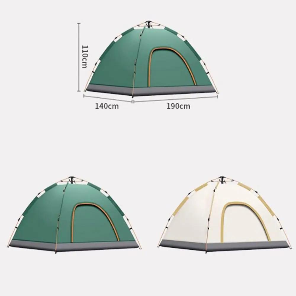 Portable Fully Automatic Tent Quick Opening Double Person Folding Camping Tent 2-person Double Door Beach Tent