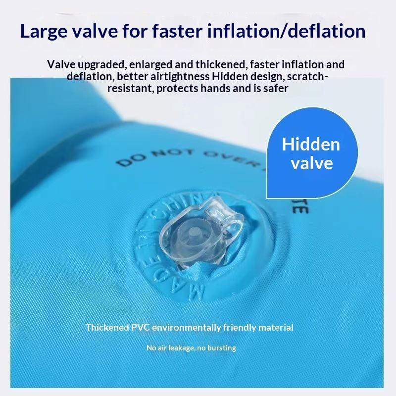 2PCS Portable Swimming Training Arm Bands Eco-Friendly Inflatable Float Armbands for Pool Kids Beginners