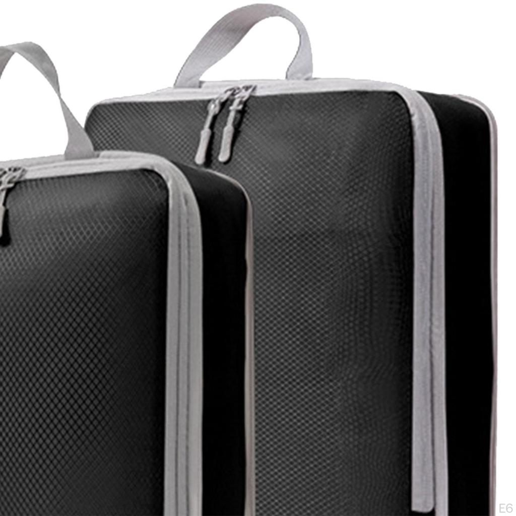 6 Pcs Kompression Verpackung Würfel Zipper Kulturbeutel Kann Aufgehängt Werden Gepäck Taschen Organisatoren für