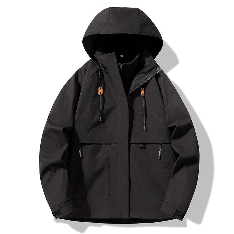 Outdoor Mountaineering Jacket Men's and Women's New Spring and Autumn Three-in-one Tooling Jacket