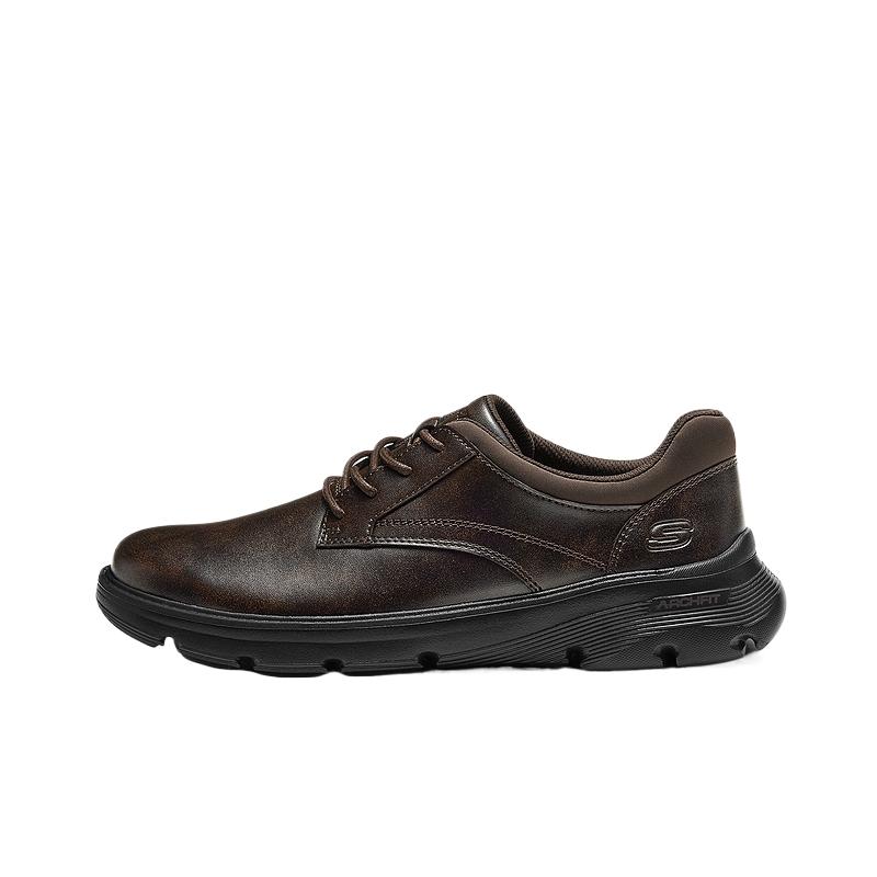 Skechers Classic Low Top Casual Shoes Men sneakers Solid-Color 205920-DKBR 39.5