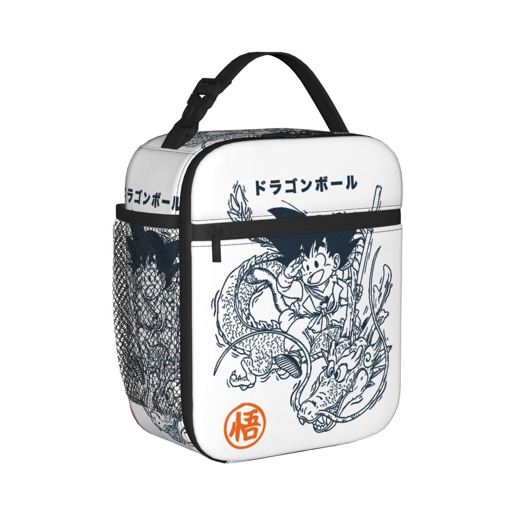 Goku and Shenron Insulated Lunch Bags Cooler Bag Reusable,Lunch Container Kakarot DBZ Large Tote Lunch Box Food Bag Work Travel