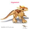 Non-Toxic Jurassic Dinosaurs World Velociraptor Triceratops Indominus T-Rex Model Building Blocks Assemble Educational Toys For Kids Gifts