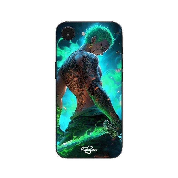 Case For iPhone SE 2024 One piece Zoro 3D Manga anime Fanart Maniacase nero