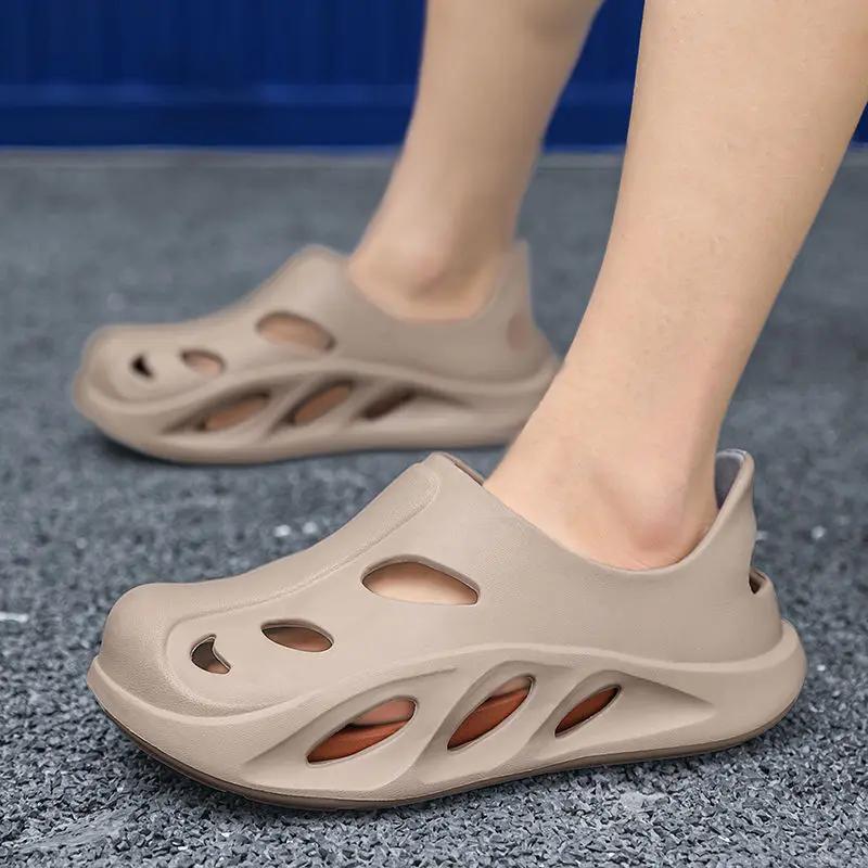 

Height Men s Sandal Hole Shoes with Platform Beach Number 41 Barefoot Comfortable Pvc Open Toe on Offer Casual Stylish Male Shoe 45
