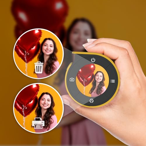 Kodak Memo Shot ERA Toy Instant Digital Camera with Label Printer (Yellow, Camera Body + 1 Roll)