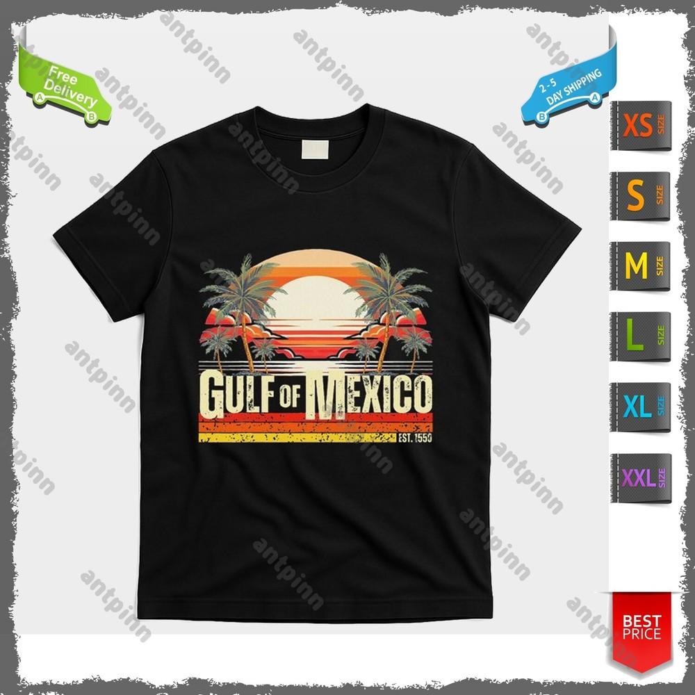 Gulf Of Mexico Forever Vintage Beach Retro Sunset T-Shirt Unisex Unisex T-Shirt XXXXL