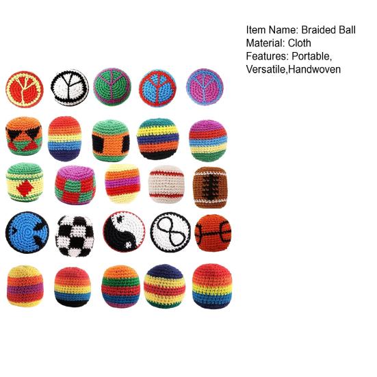 Crochet Juggle Balls for Kids, Sacks for Skill Soft Handwoven Knitted Building Fun Improve Balance Reflexes
