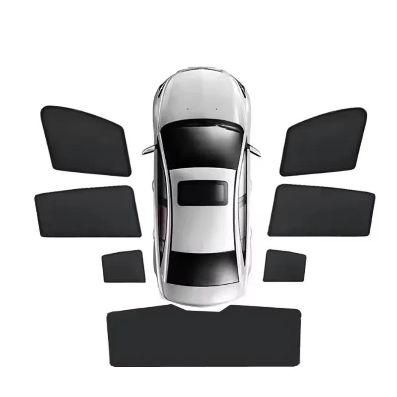 For Hyundai Ioniq AE 2017-  Car Magnetic Mesh Sunshade Anti-UV Coverage Sunshade Sunscreen Privacy Protection Auto Parts