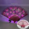 Glow Folding Led Fan Led Glasses Dancing Light Fan Night Show Halloween Christmas Rave Festival Accessories Glow Party Supplies