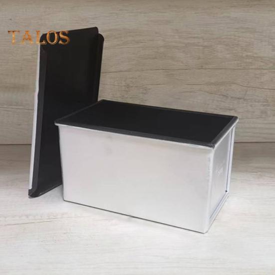 Moule à pain grillé avec couvercle Revêtement antiadhésif Récipient à pain en alliage d'aluminium pour une cuisson saine Sandwich Toast Four Ustensiles de cuisson