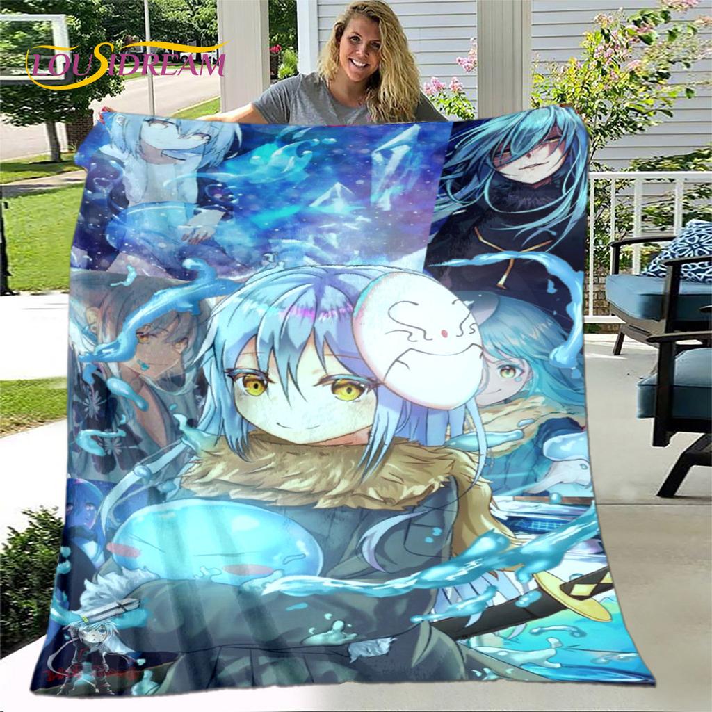 I Got Reincarnated As A Slime Anime Soft Plush Blanket,Flannel Blanket Throw Blanket for Living Room Bedroom Sofa Picnic Cover