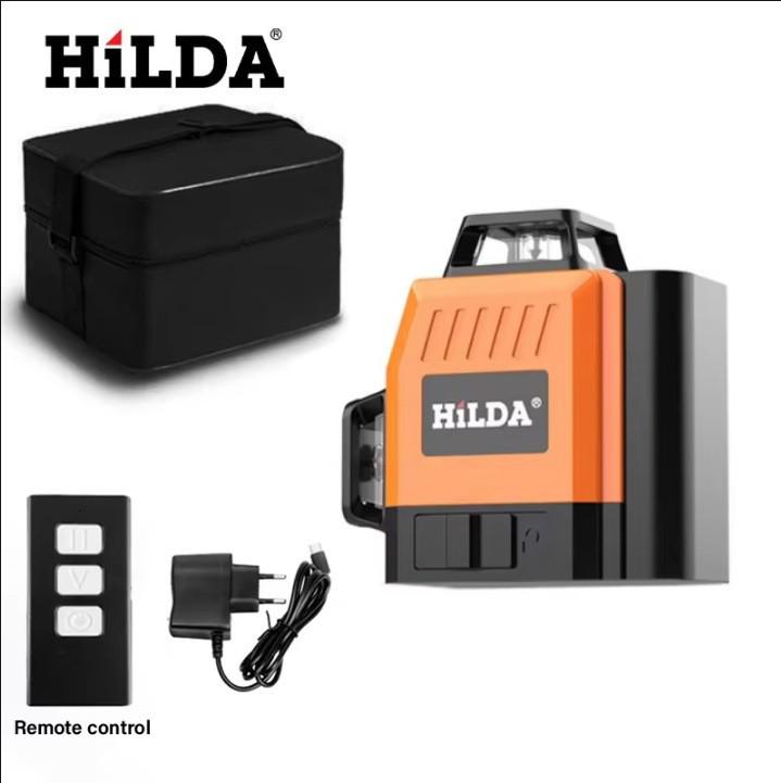 16-Line High-Precision Green Laser Level with Auto Line-Drawing for Outdoor Use and Strong Light