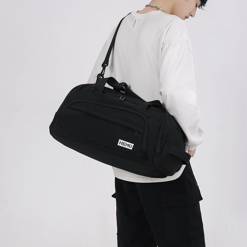 Couple Model Wet and Dry Separation Trendy and Cool Fitness Bag for Going Out for Fun Large Capacity Shoes with Silo Travel Bag for Tying Rod