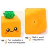 Squeaky Fruit Dog Toy Latex Dog Chew Toy Cute Fruit Shape Puppy Teething Toy for Small Medium Dogs Teeth Cleaning