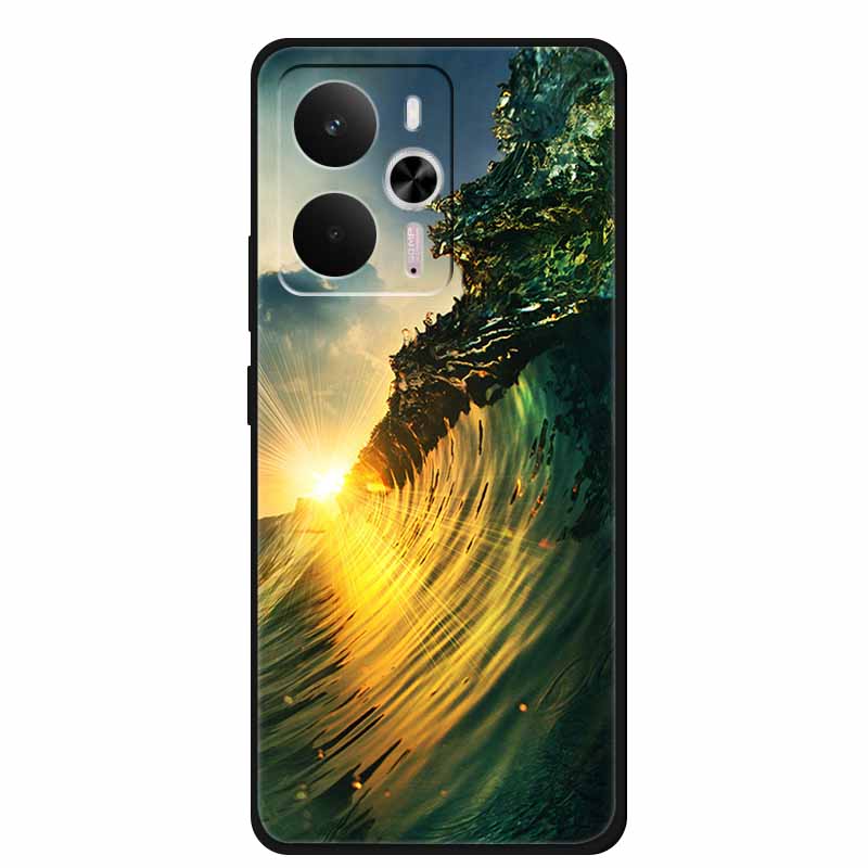 For Realme 14 Case Soft TPU Black Silicone Cover for Realme 14 5G Global RMX5070Soft Case Shockproof Cover RMX5070 Oppo Realme14