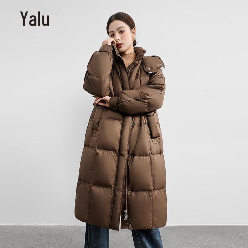 Yalu Women's Long Hooded Winter Down Jacket