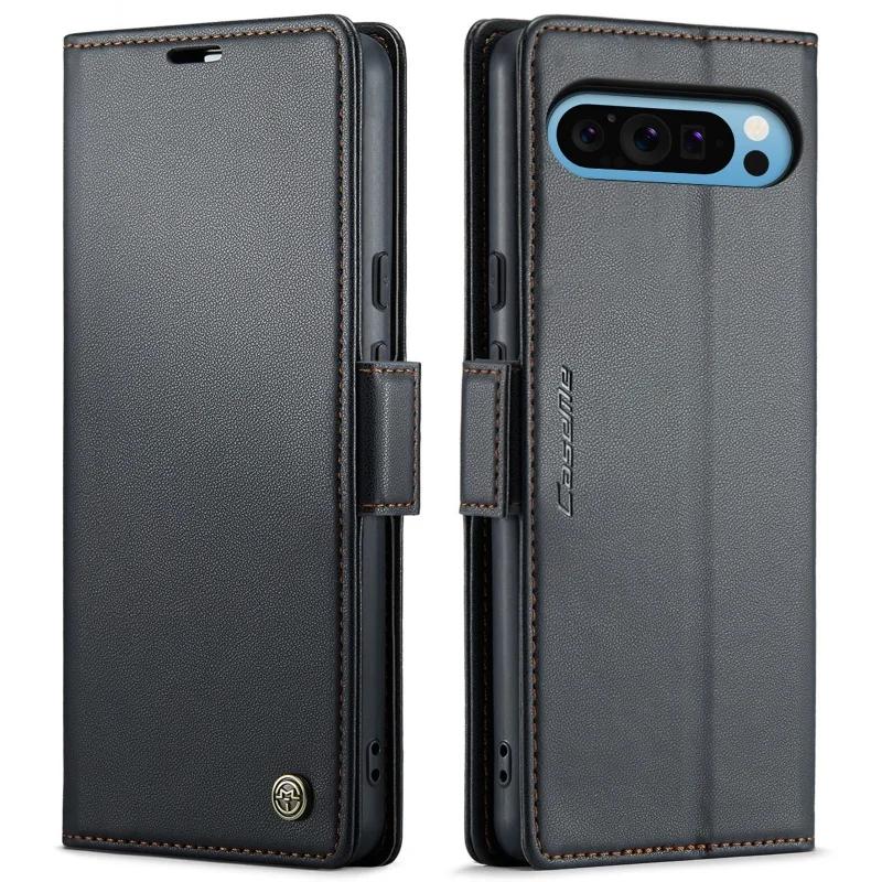 CaseMe PU Leather Magnetic Business Phone Case For Google Pixel 10 Pro XL 9 9a 8 Pro 7A Wallet Flip Case For Google Pixel10Pro