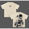 BLEACH Tousen Kaname Printed Tee Men Women Washed Cotton T-shirts Manga Vintage T Shirt Harajuku Male Casual Short Sleeve Tshirt