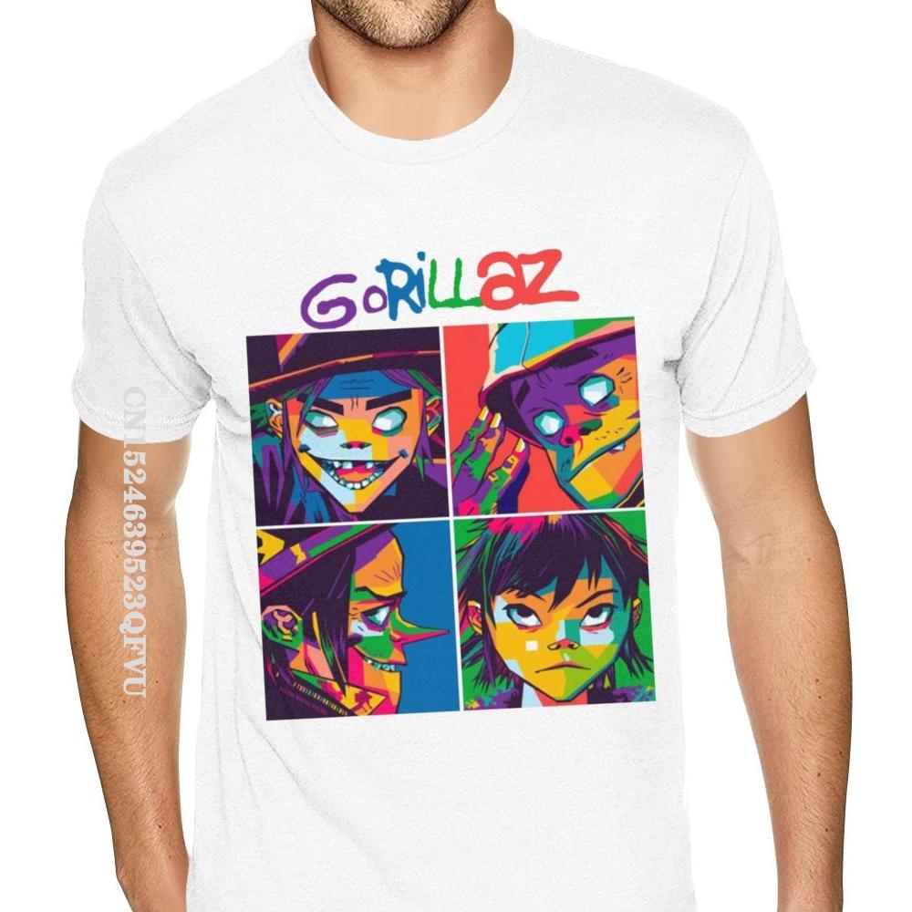 Tricouri Gorillaz de calitate, tricou pentru bărbați, mărime mare, tricouri negre, fitness, tricouri normale, vânzare fierbinte, tricouri din bumbac pentru bărbați