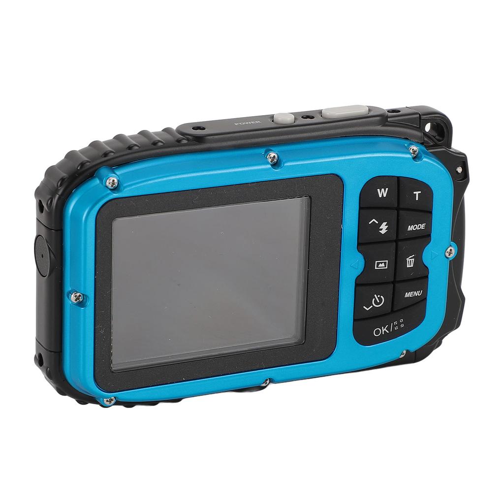Diving Camera 1080P 48MP Anti Shake 5m Water Proof Underwater Camera with 2.4 Inch Color Screen 32G Memory Card Autofocus 630mAh Face Recognition