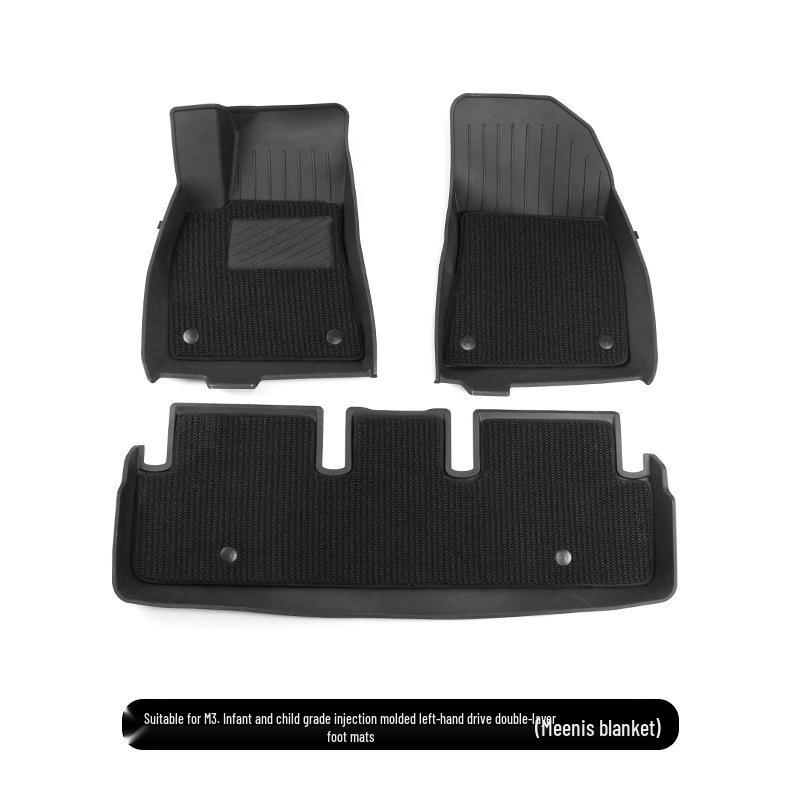 Custom TPE Floor and Trunk Mats for Tesla Model 3 & Y