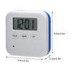 4 Grid Daily Medicine Tablet   Storage Box   Case Container with Timer (White Blue)
