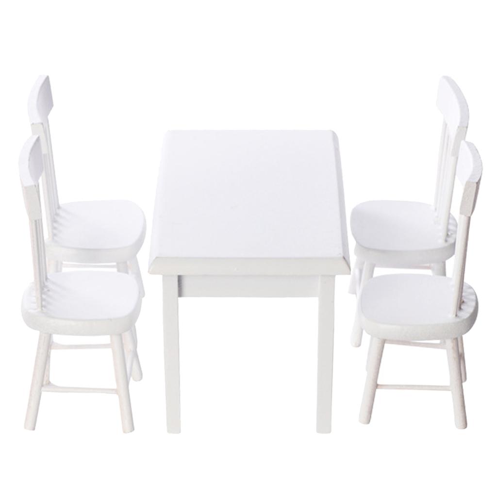 1:12 Doll House Table & Set Furniture Life Scene Ornaments